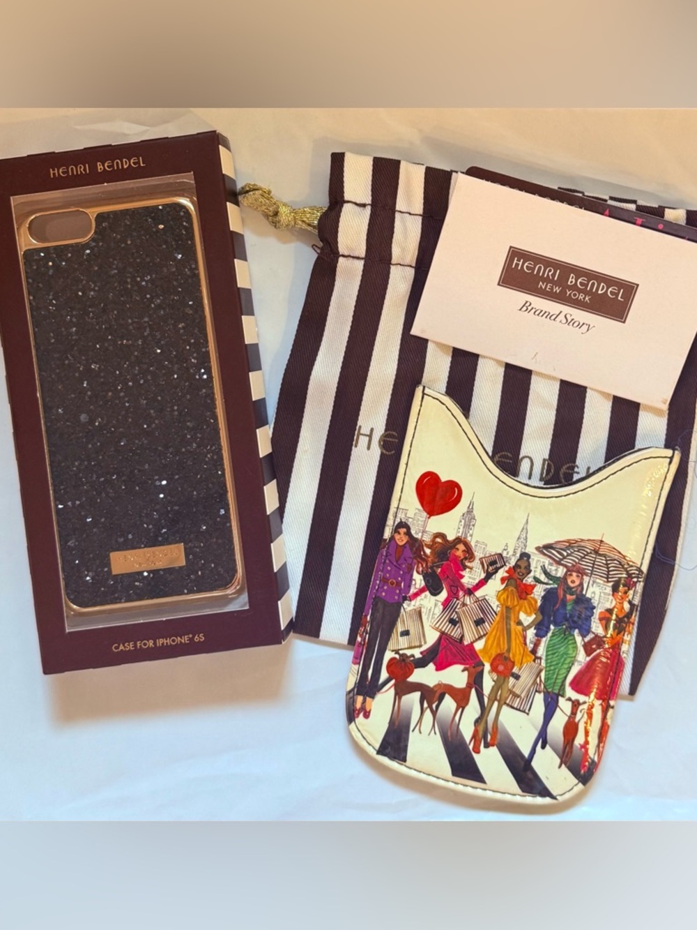 Henri Bendel Collectible Phone Case and Phone Pouch NWT